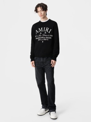 Amiri Arts District Crew Men Knitwear Black | POI503298