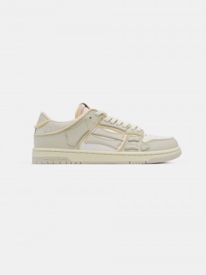 Amiri Collegiate Skel-top Low Women Sneakers White | IUV396208