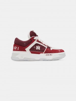 Amiri Crystal Ma-1 Men Sneakers Burgundy | HFT420579