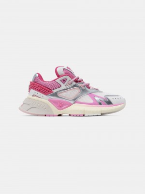 Amiri Ma Runner Women Sneakers Fuchsia Pink White Silver | NZX651803