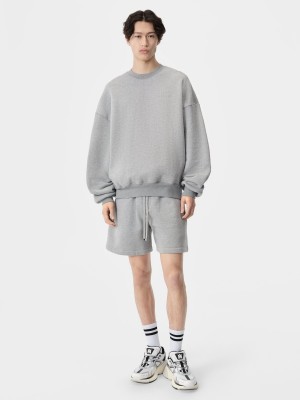 Amiri Oversized Crew Men Sweatshirts Grey | FQZ682350