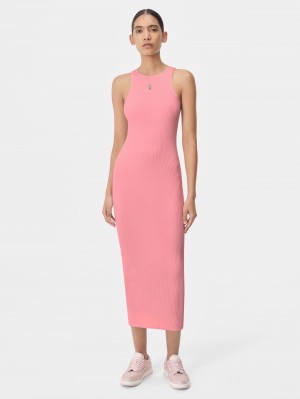 Amiri Stacked Maxi Dress Women Knitwear Pink | MYT174089