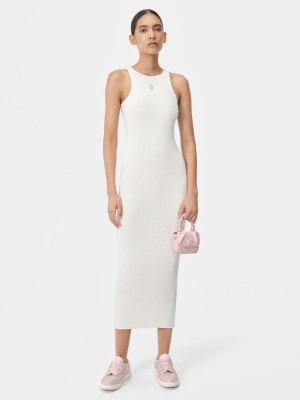 Amiri Stacked Maxi Dress Women Knitwear Alabaster | AIM081324