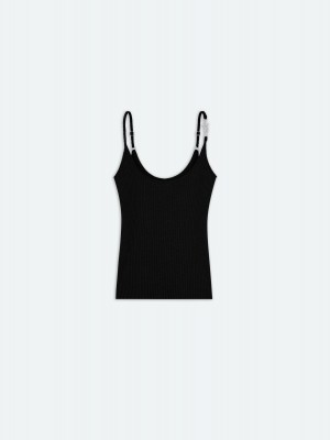 Amiri Vertical Tank Top Women Knitwear Black | ASQ860297