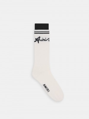 Amiri Wave Socks Men Socks Black | GZX693420