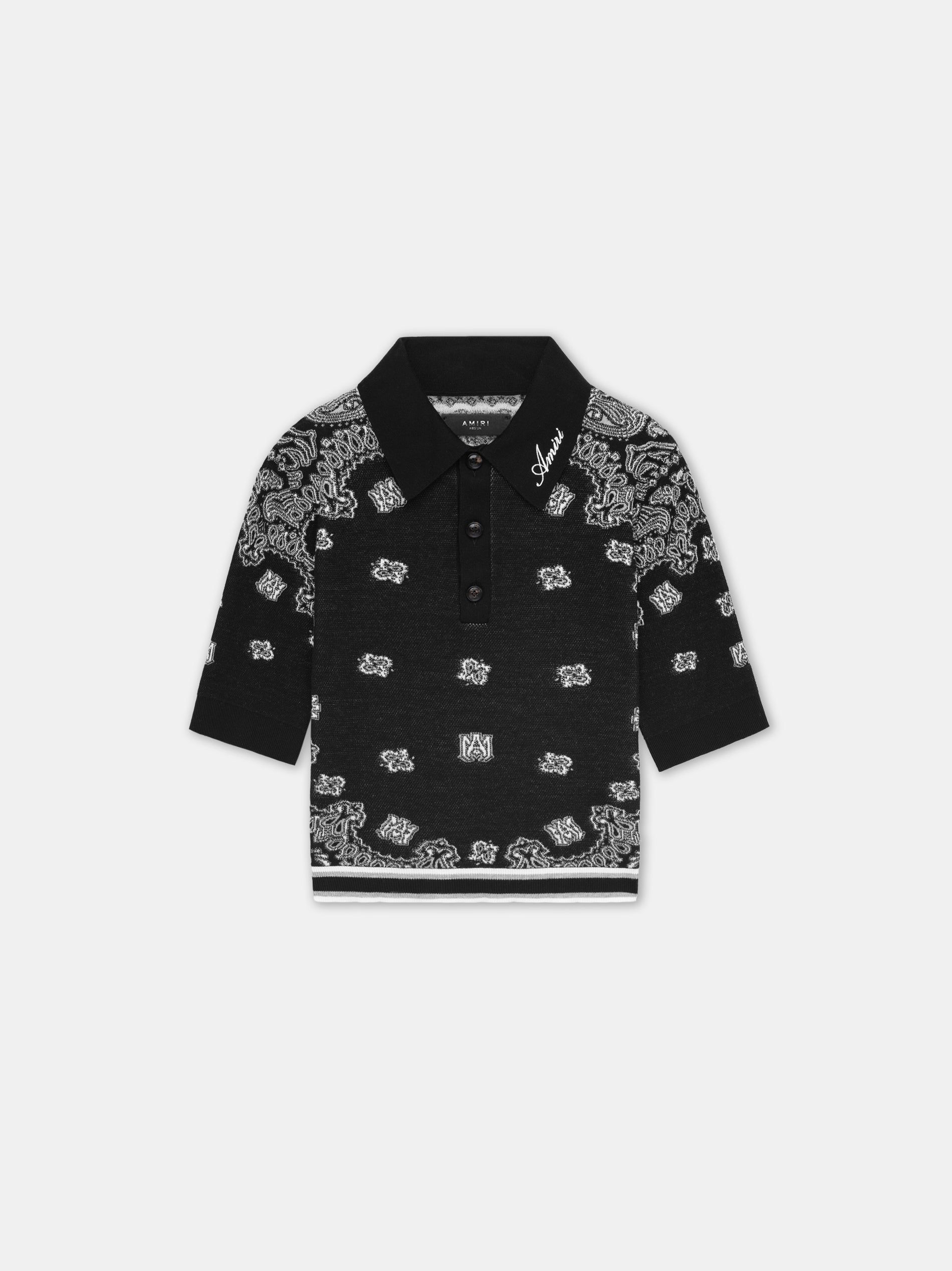 Amiri Bandana Polo Women Shirts Black | HSB679250