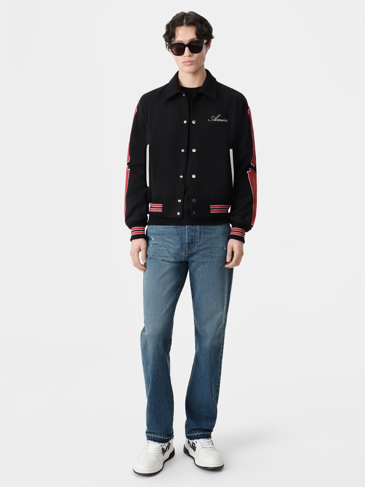 Amiri Bones Jacket Men Outerwear Black Red | AHQ309682