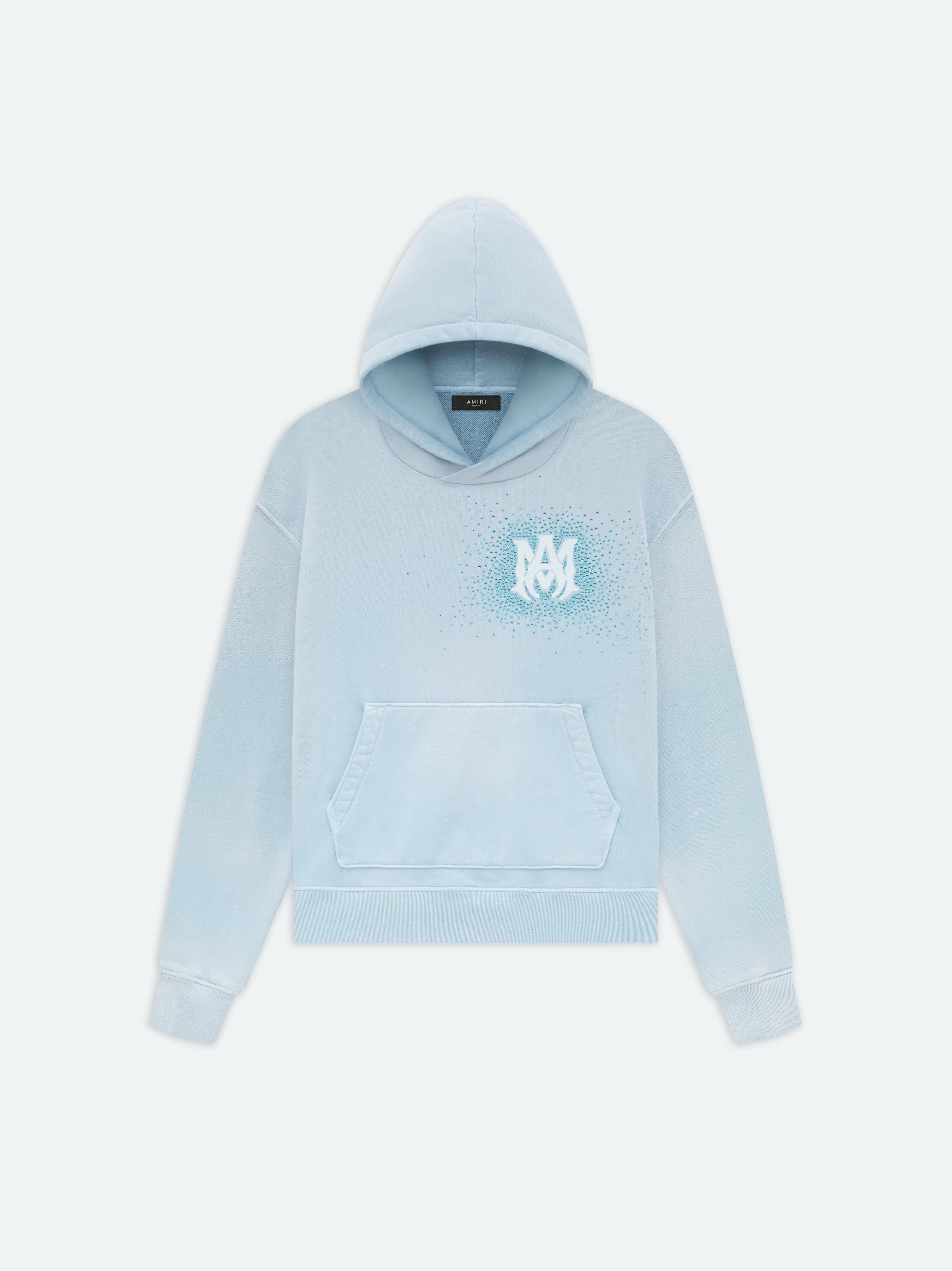 Amiri Crystal Burst Hoodie- Ashley Blue Men Sweatshirts Blue | IPV105982