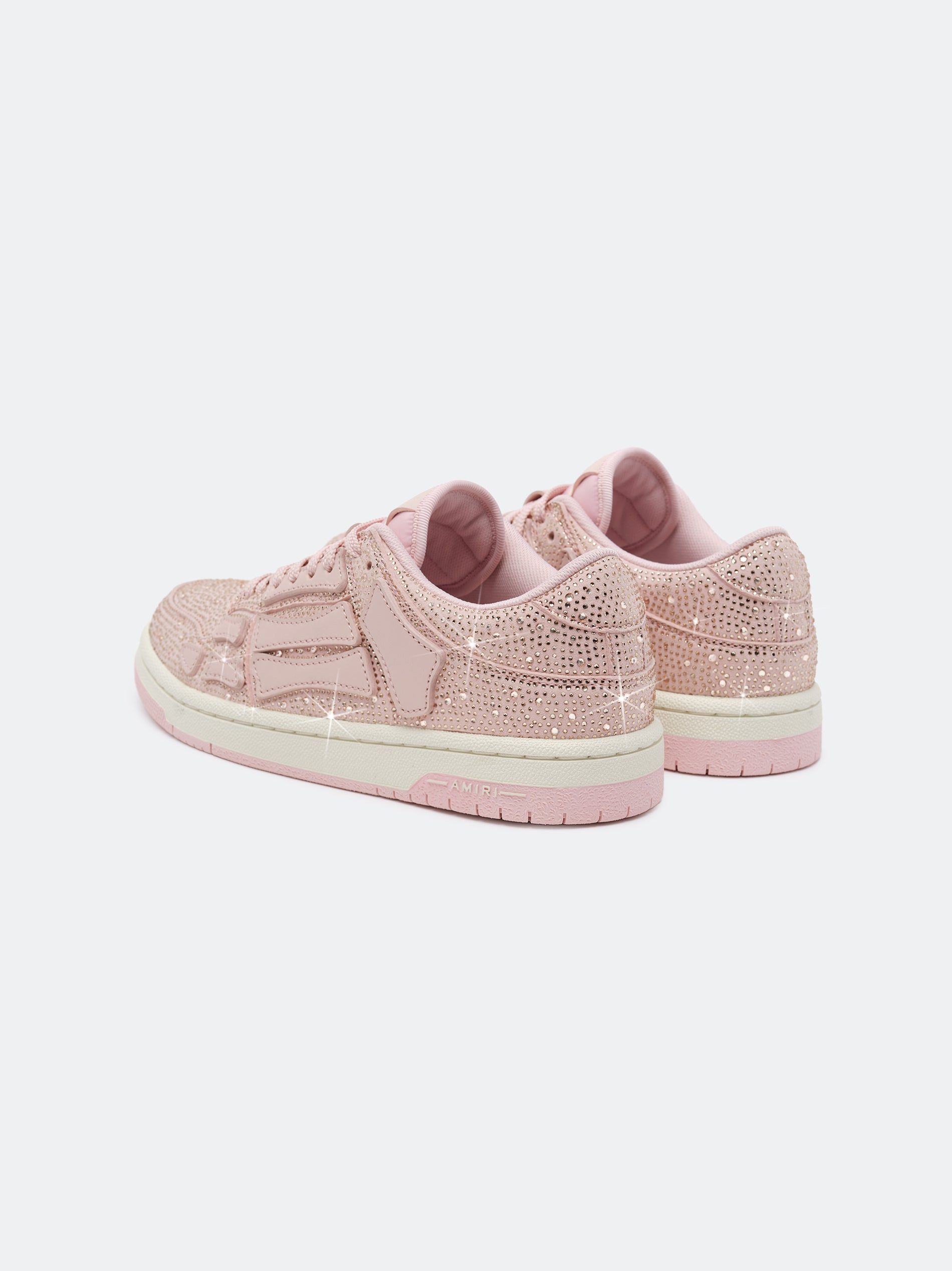 Amiri Crystal Skel-top Low Women Sneakers Pink | HGE591634