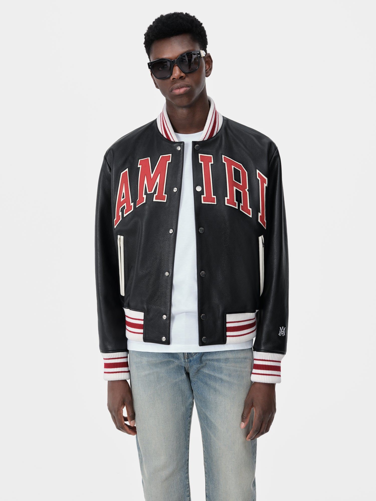 Amiri Leather Bomber Men Outerwear Black | QCG217984