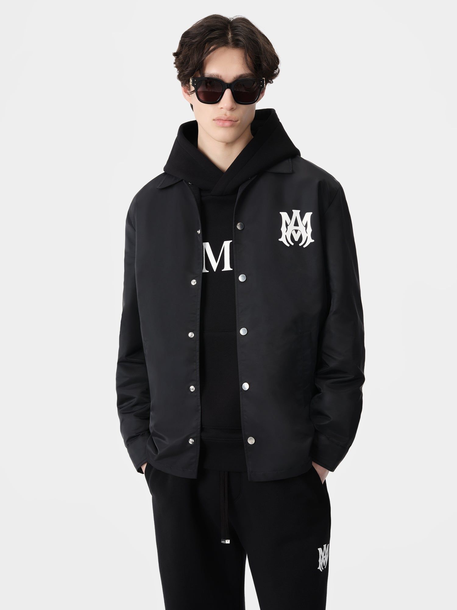 Amiri Ma Coach Jacket Men Outerwear Black | EVO731802