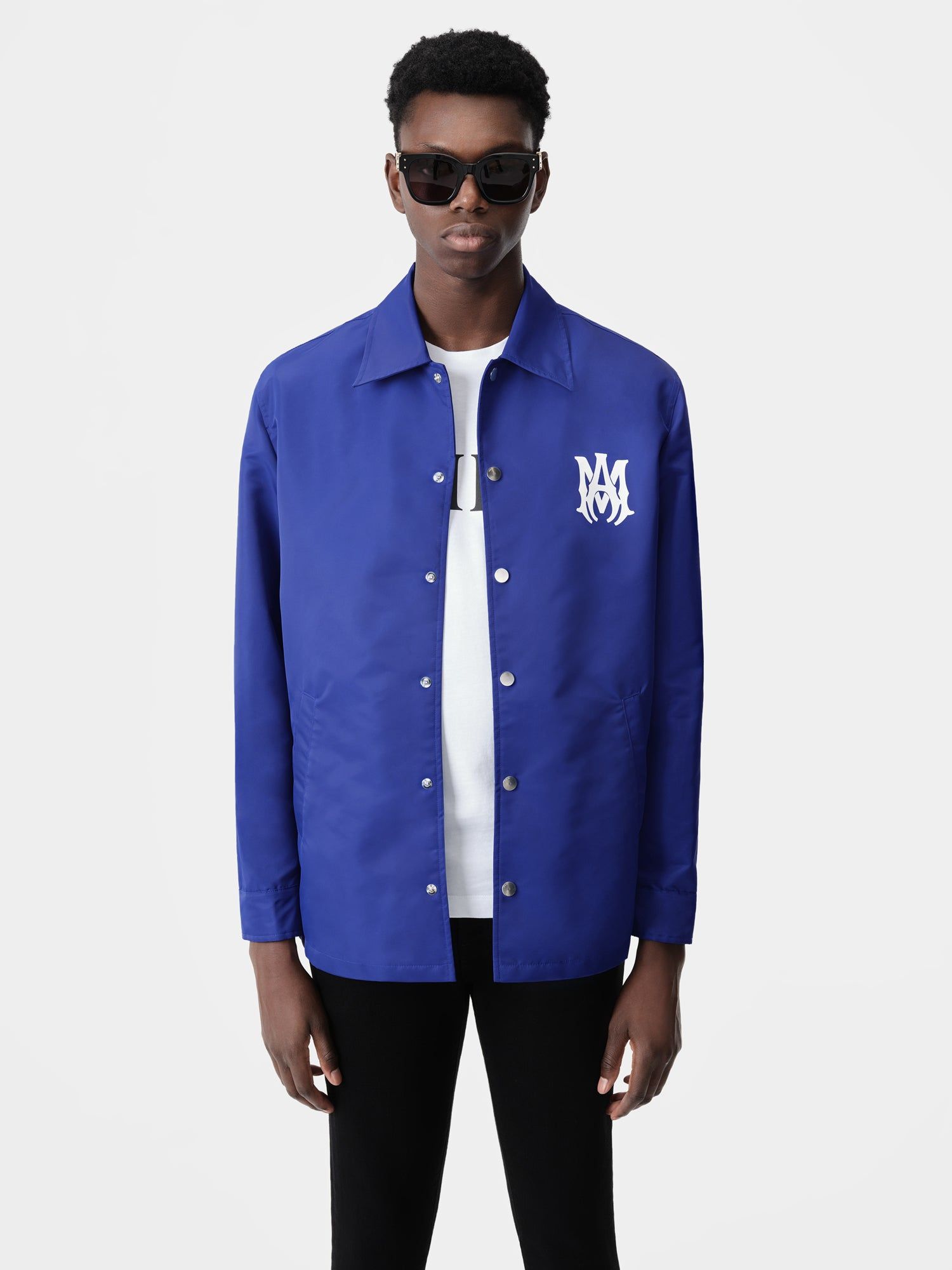 Amiri Ma Coach Jacket Men Outerwear Blue | DBI803965