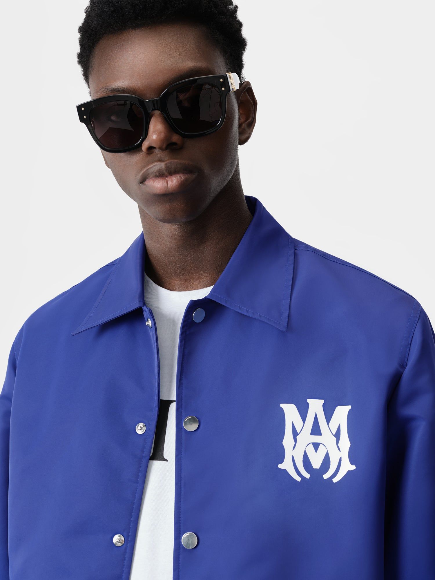 Amiri Ma Coach Jacket Men Outerwear Blue | DBI803965