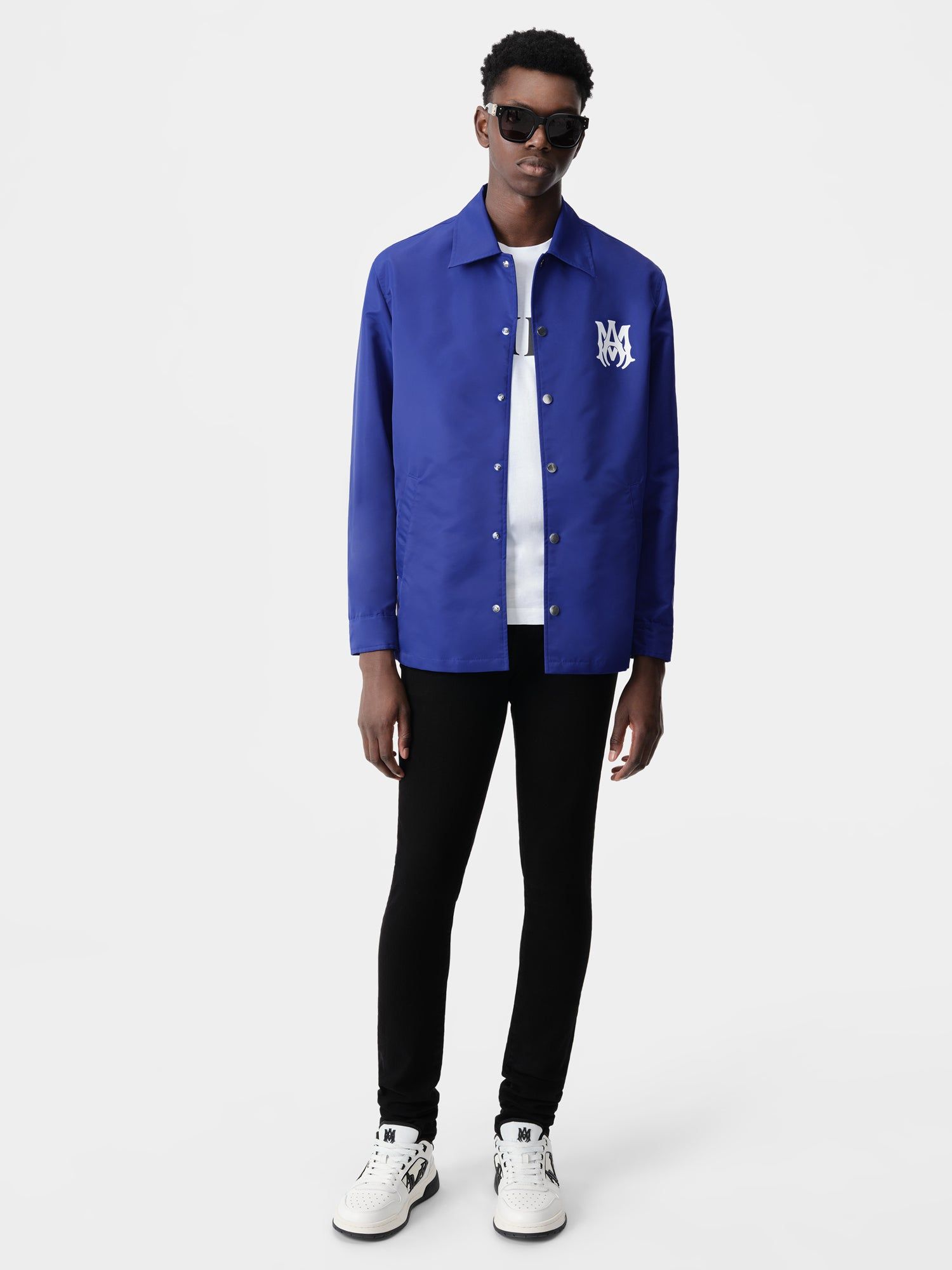 Amiri Ma Coach Jacket Men Outerwear Blue | DBI803965