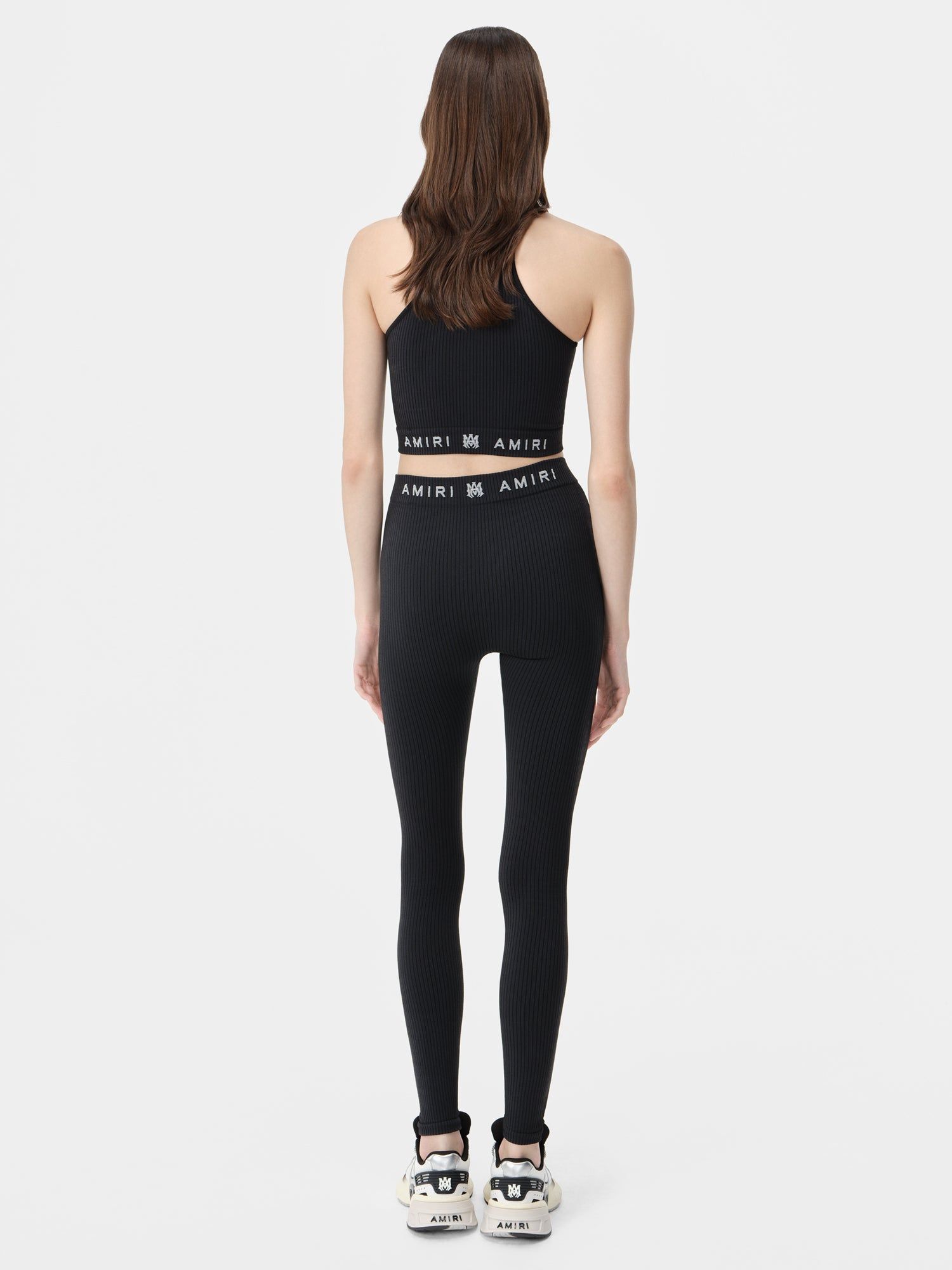 Amiri Ma Ribbed Seamless Legging Women Activewear Black | IOU864019