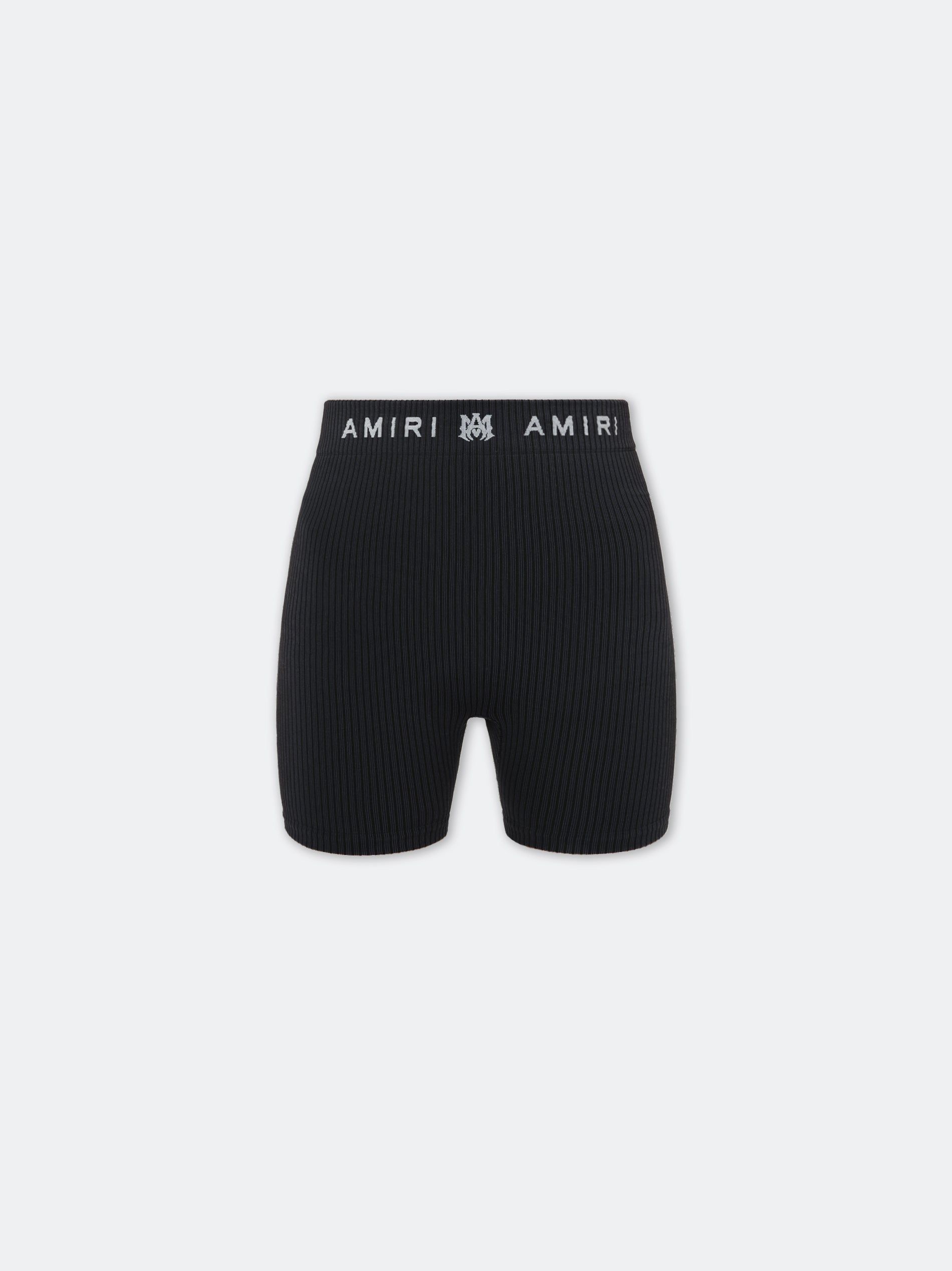 Amiri Ma Ribbed Seamless Short Women Shorts Black | SGQ456892