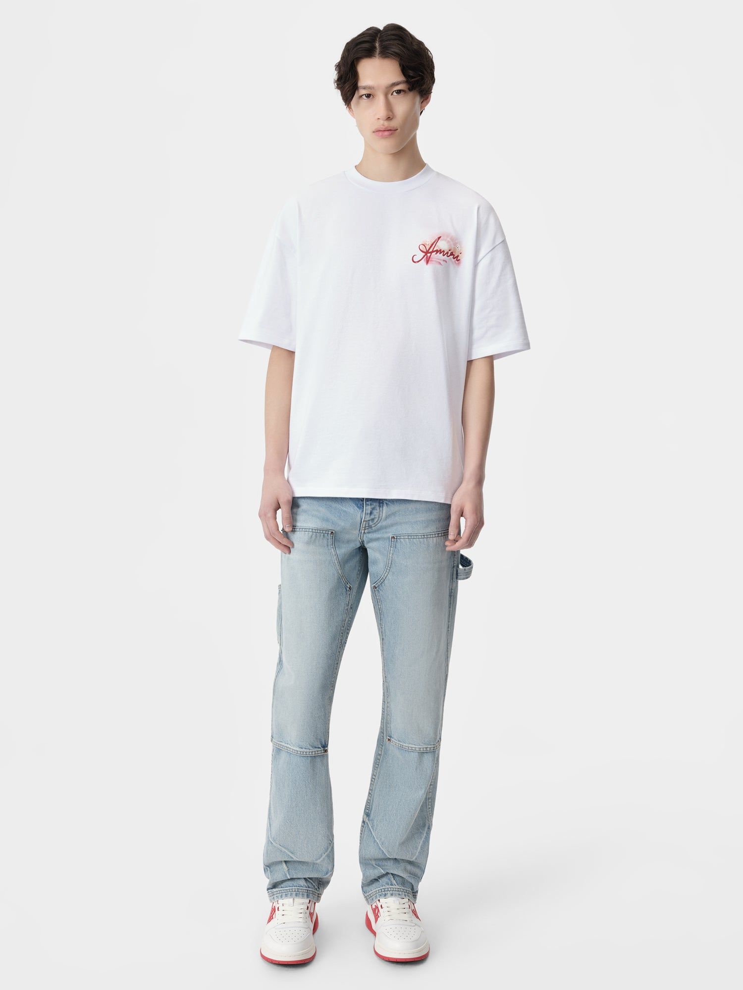 Amiri Paradise Airbrush Tee Men T Shirts White | ASR986745