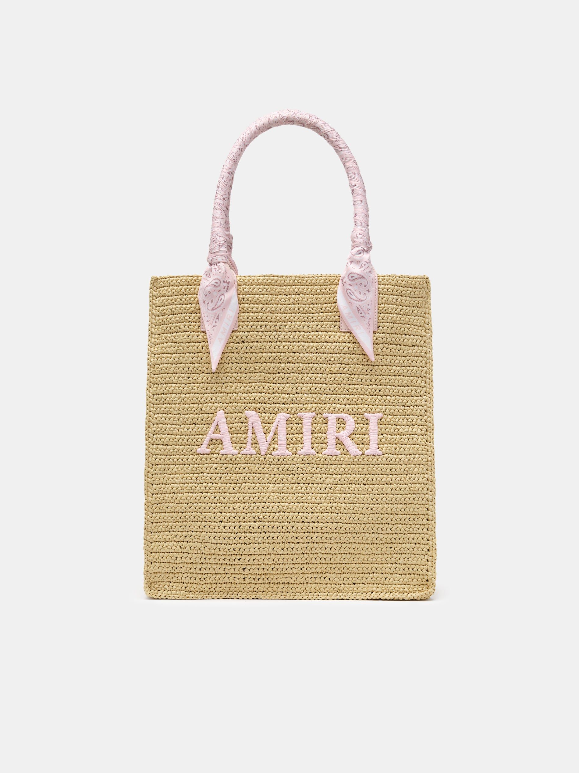 Amiri Raffia Tote Men Bags Pink | UBZ712586