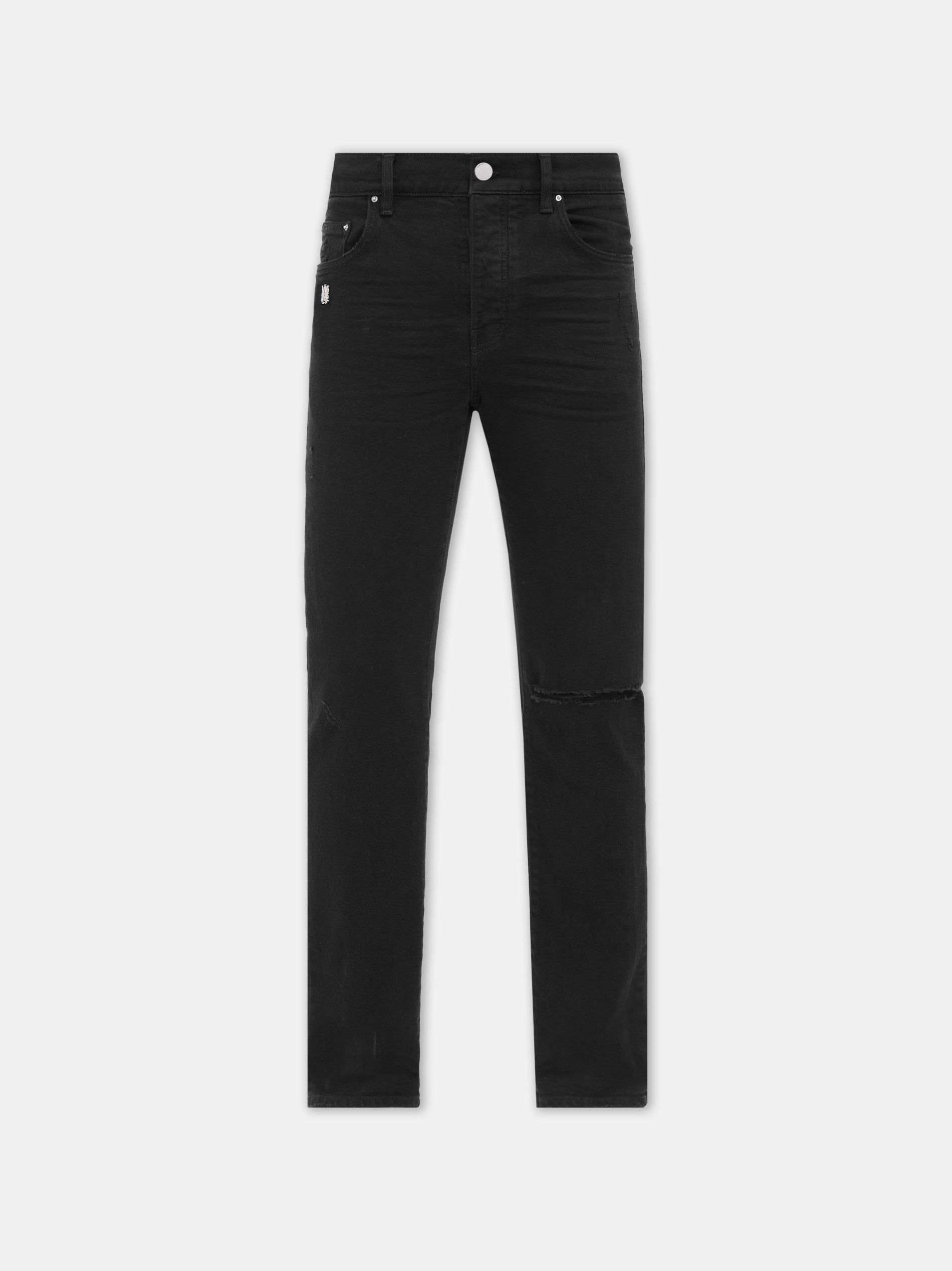 Amiri Slash Slim Jean Men Denim Black | CAS206753