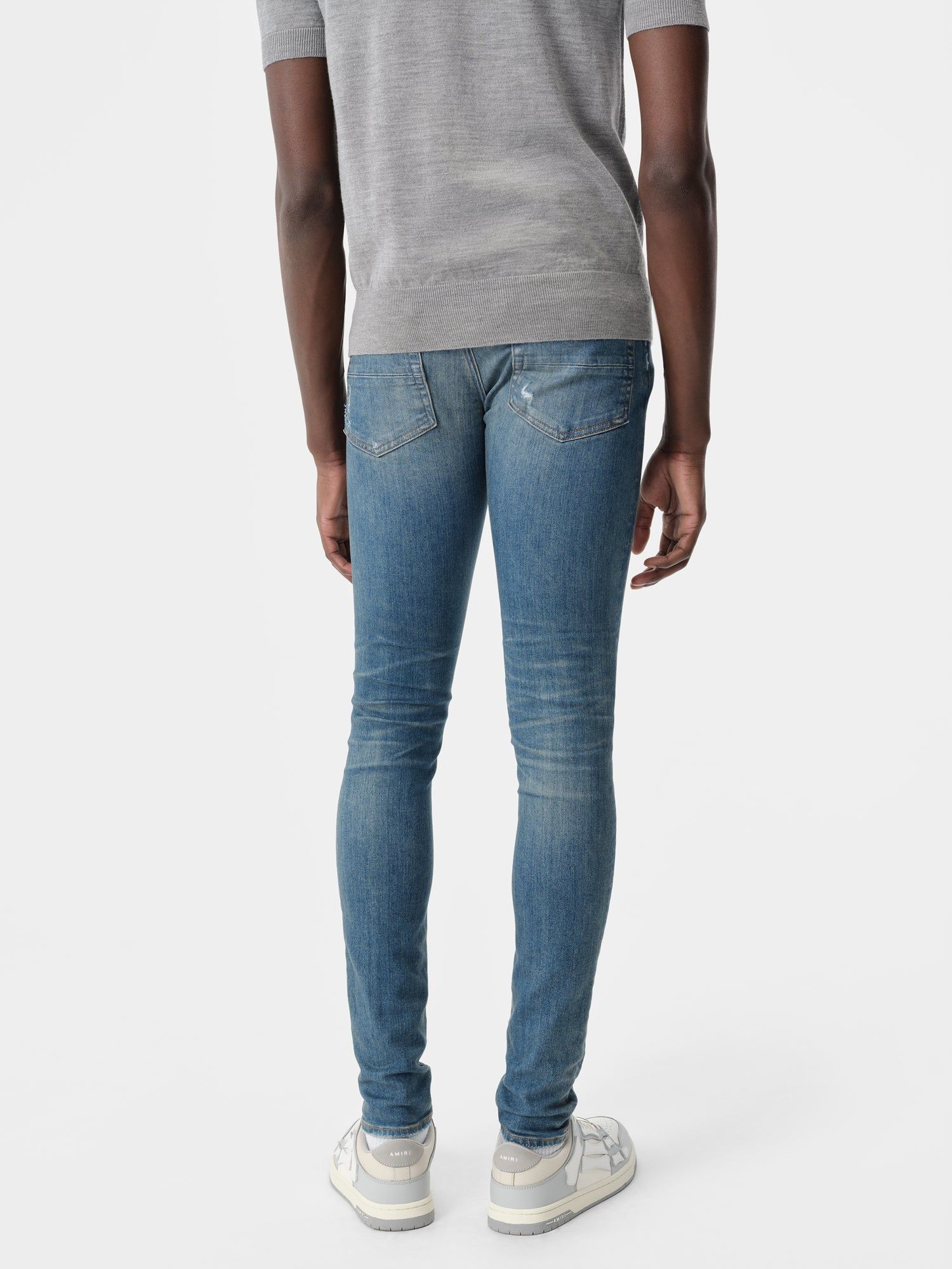 Amiri Stack Jean Men Denim Dark Indigo | MXQ721684