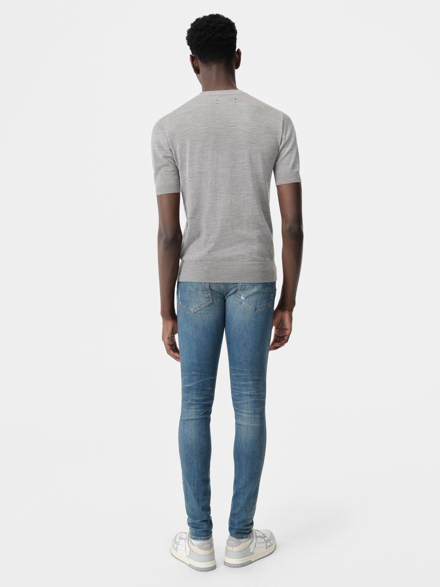 Amiri Stack Jean Men Denim Dark Indigo | MXQ721684