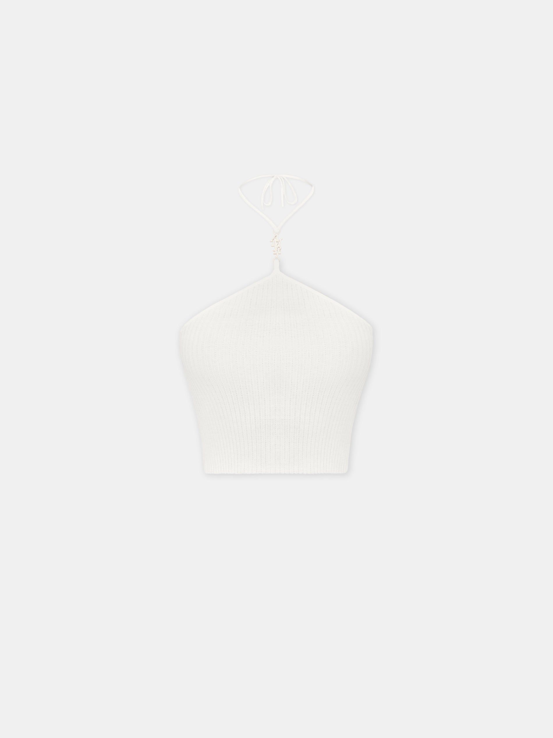 Amiri Stacked Halter Top Women Knitwear Alabaster | RLJ870426