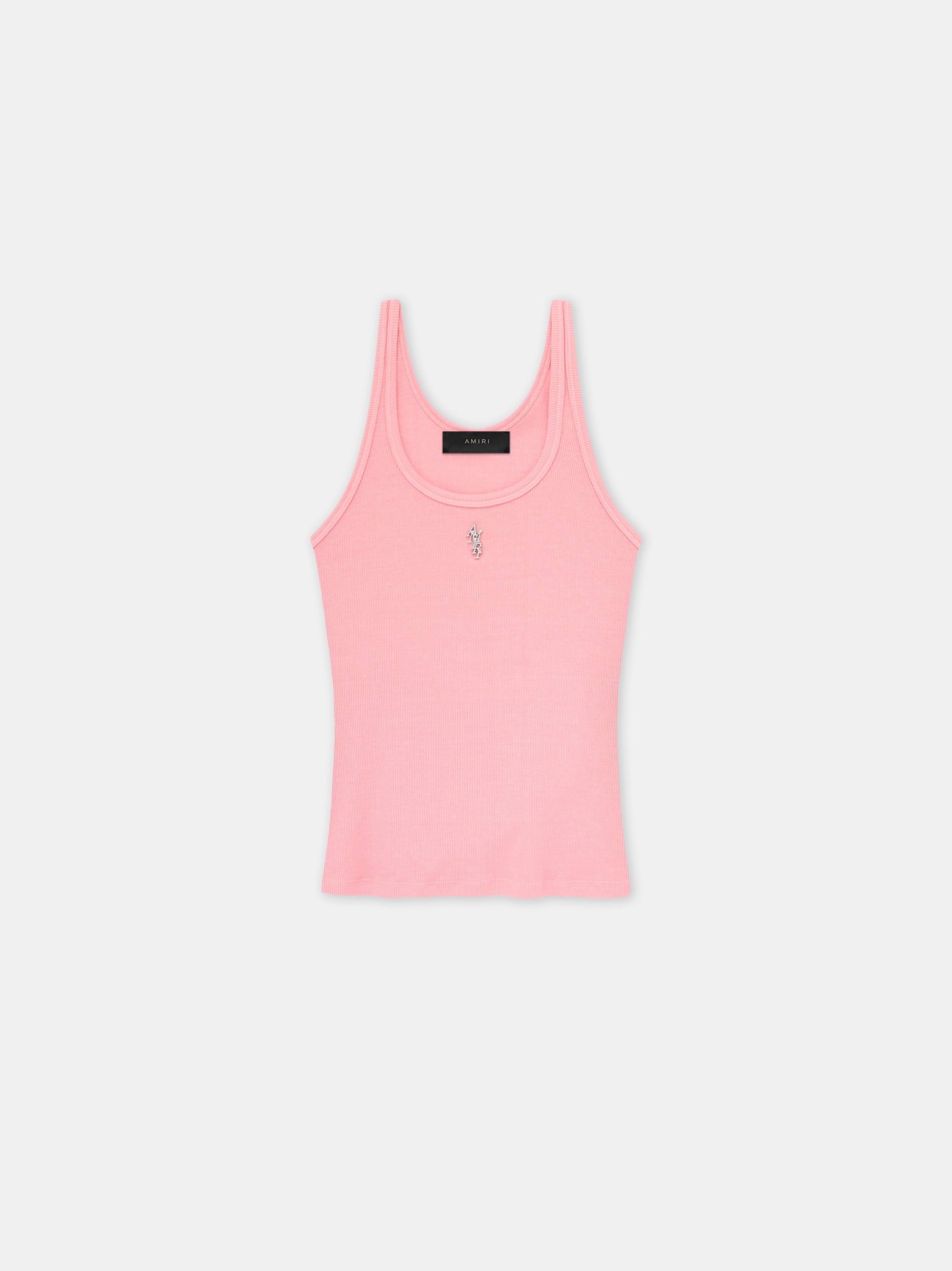 Amiri Stacked Ribbed Tank Women T Shirts Pink | ZHX492156