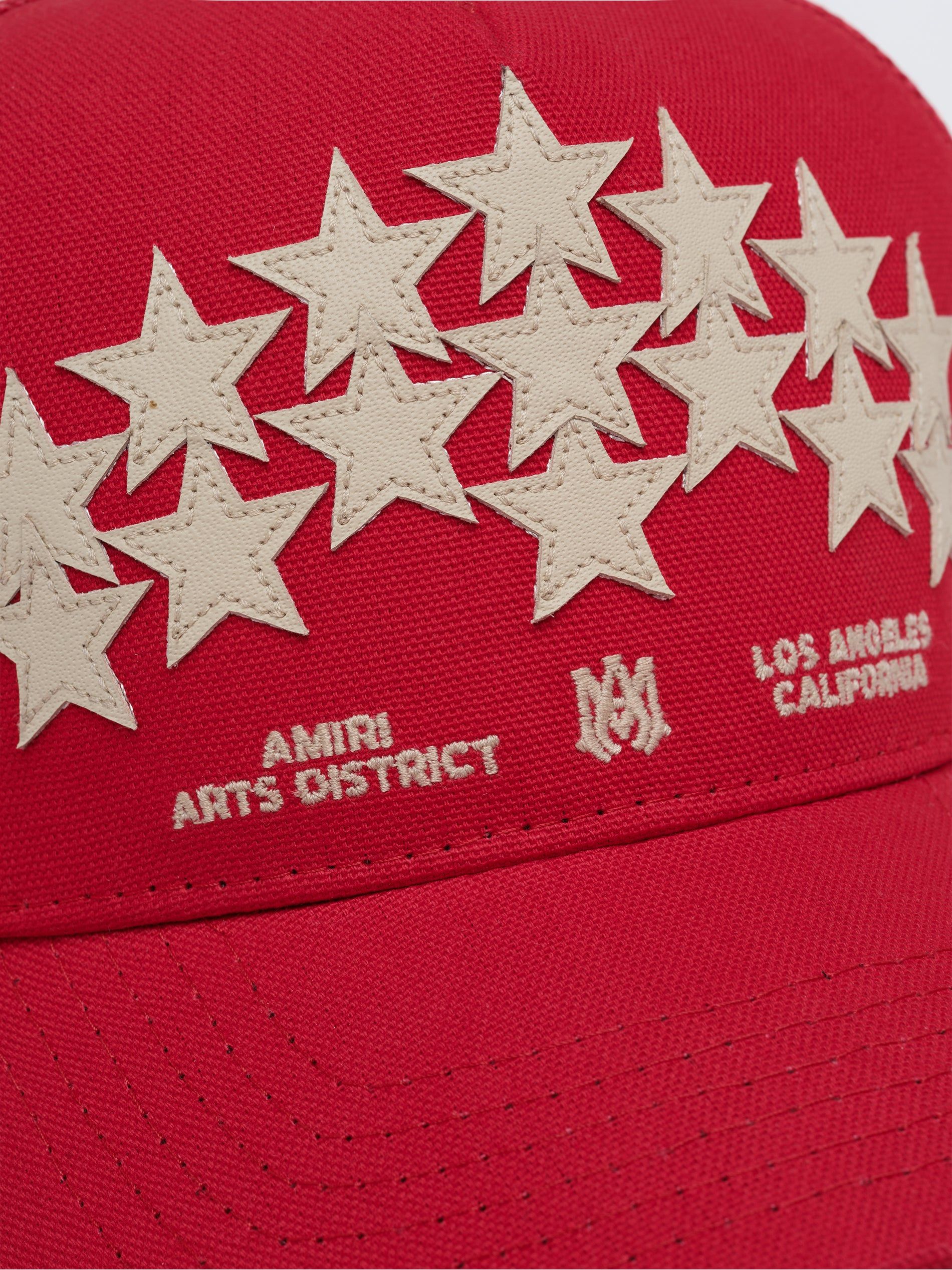 Amiri Stars Trucker Hat Men Hats Red | DZC604539