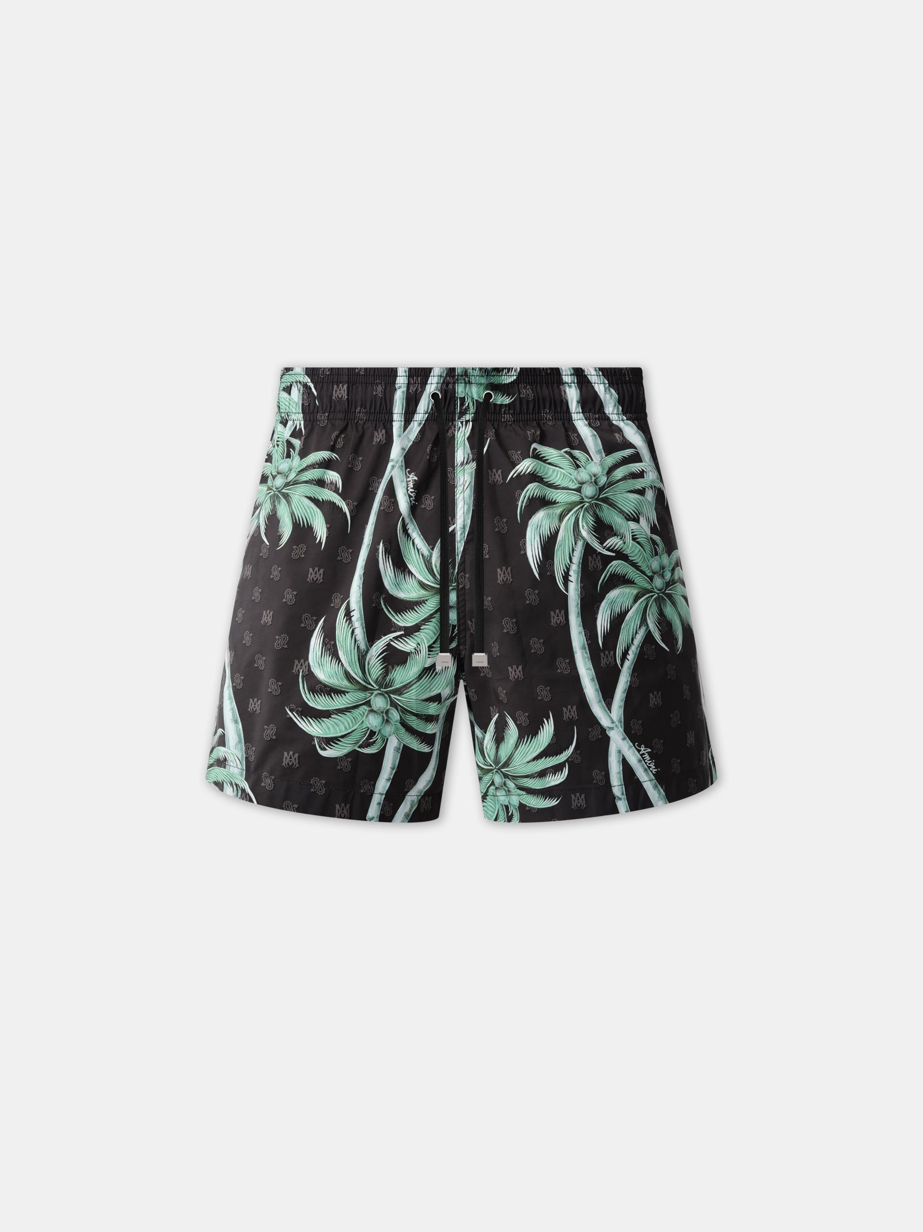 Amiri Twisted Palms Swim Trunk Men Swimwear Black | FOU146870