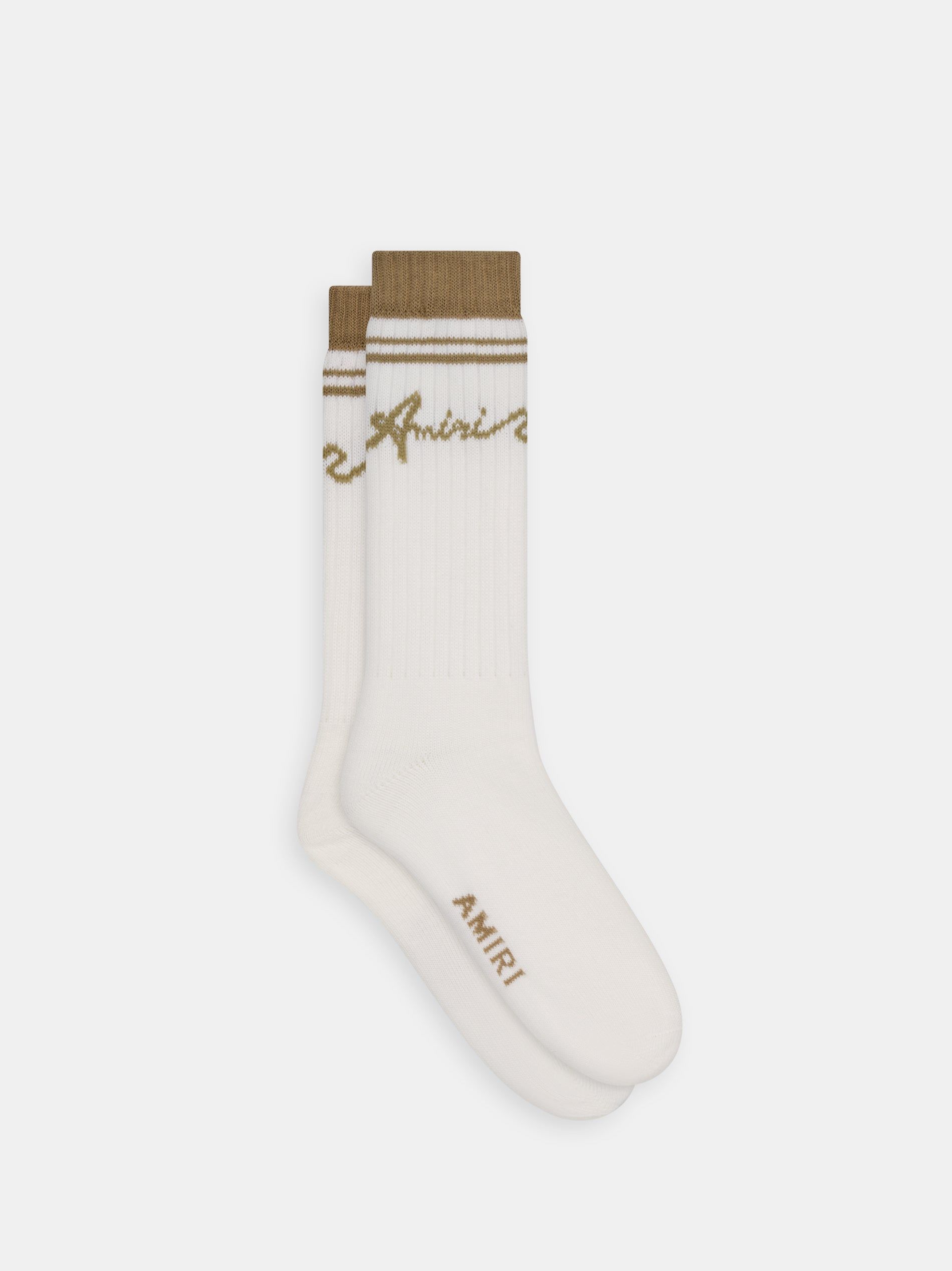 Amiri Wave Socks Men Socks Toasted Coconut | TCO647318