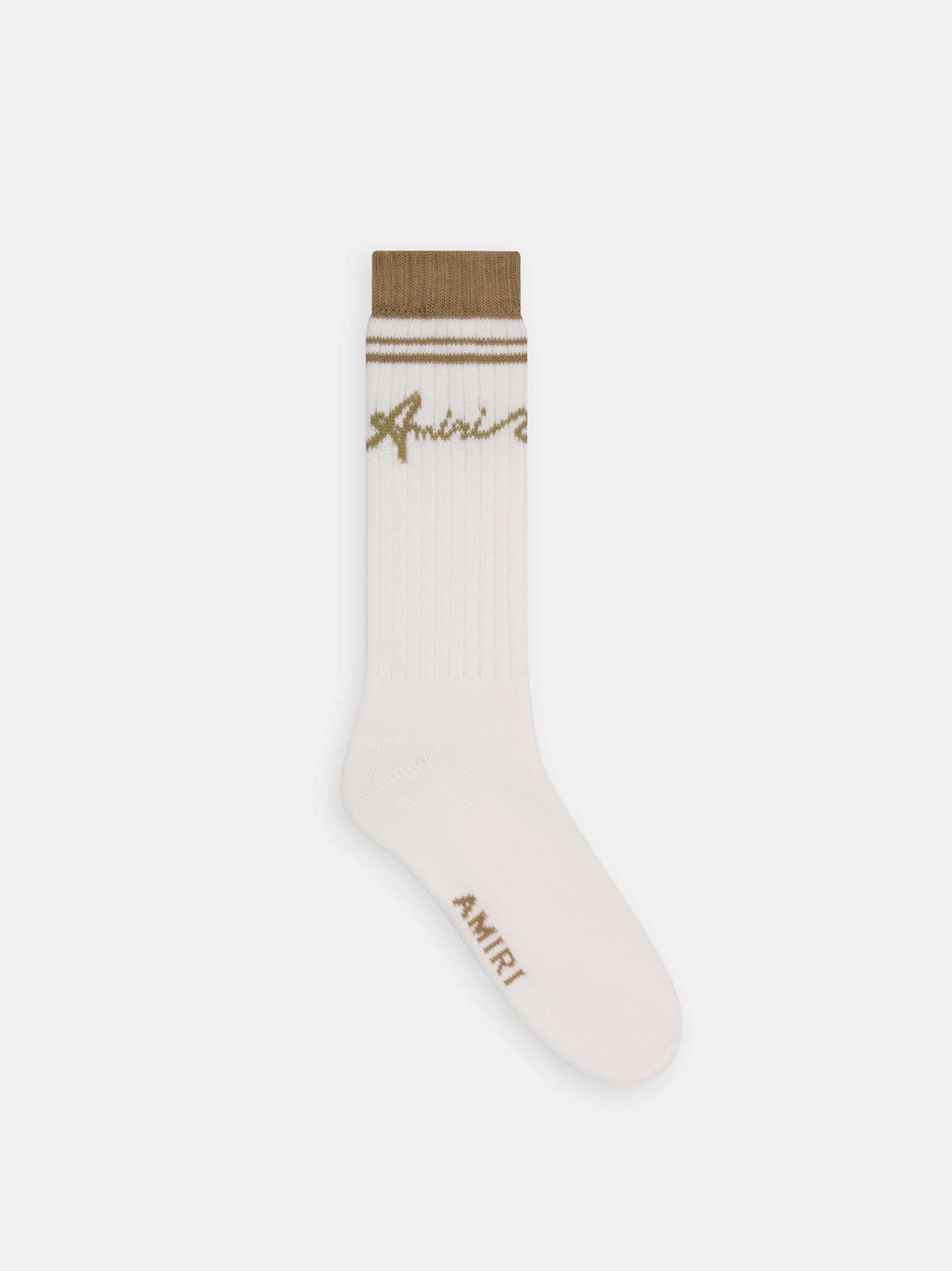 Amiri Wave Socks Men Socks Toasted Coconut | TCO647318