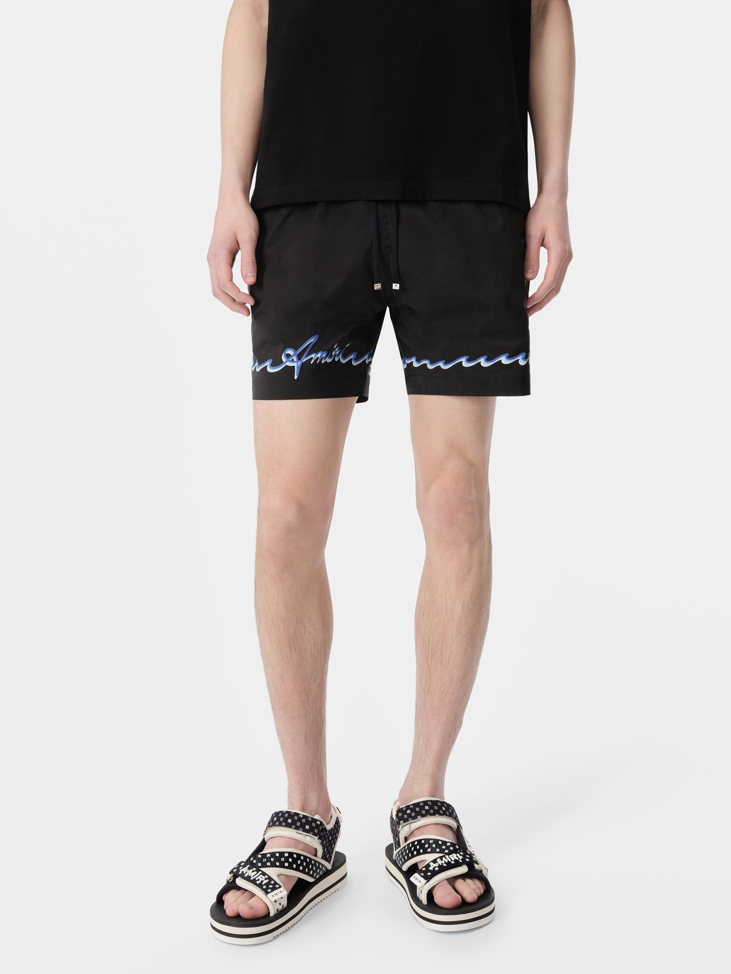 Amiri Wave Swim Trunk Men Swimwear Black | PRC539801