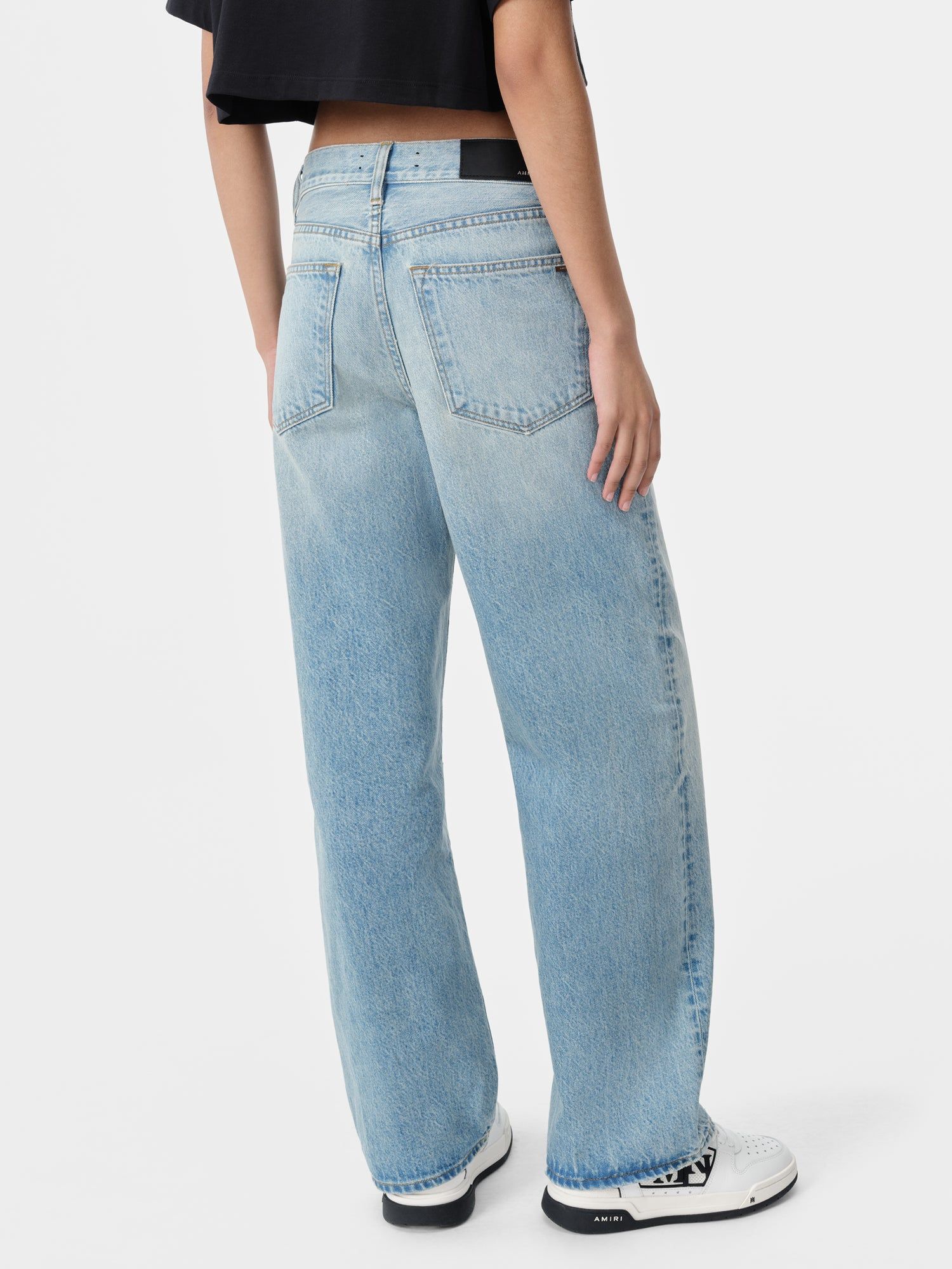 Amiri Wide Straight Jean Women Denim Blue | SXY985160